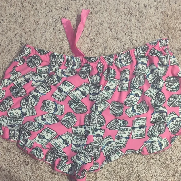 Circo Pink Slogan Tank and Money Print Shorts Set - Picture 5 of 7